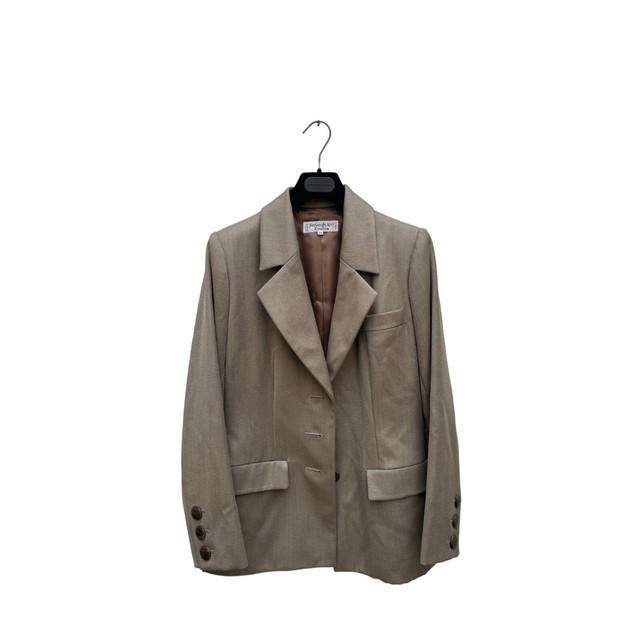 Yves saint laurent Vintage Beige Kaki Blazer Jacket  Size 38 fits S US 6