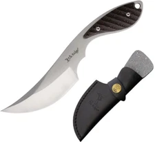 Elk Ridge Fixed Knife 3.25" Full Tang 3Cr13 Steel Blade Black/Red Micarta Handle