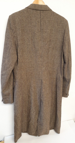 RAF Simons Tweed Coat Autumn Winter 2003 Vintage Long Overcoat Mens Size L 42" - Picture 6 of 18