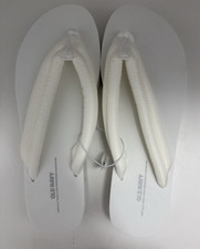 Old Navy White Platformed Plant Based Flip Flops Women's Size 9 New