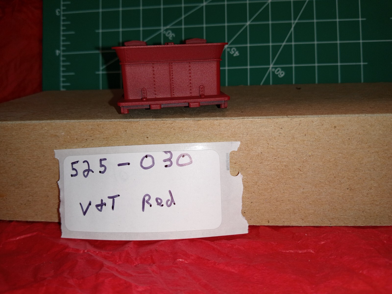 OLD TIME TENDER BODY SHELL V&T RR RED ALL PLASTIC  BY IHC/PERFECTA NEW 525-030