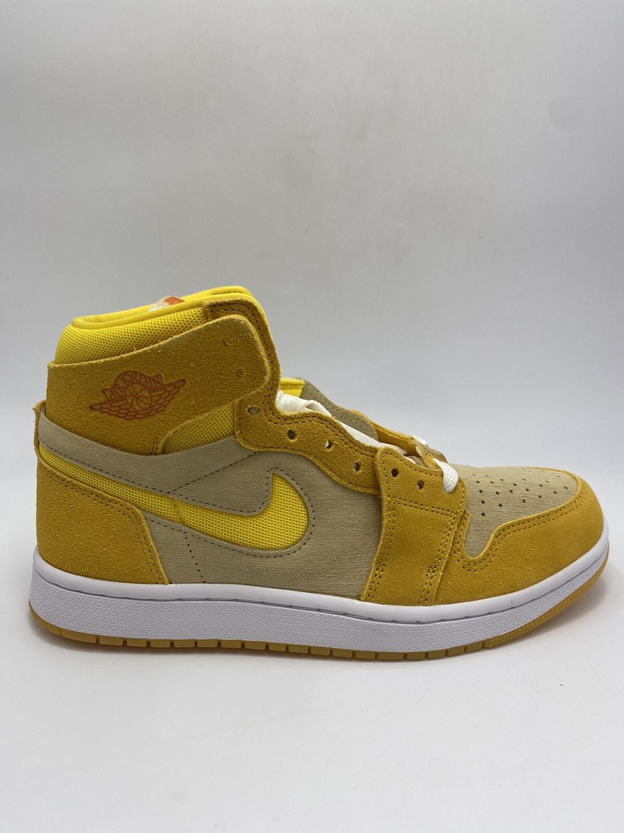 Nike W Air Jordan 1 ZM Air CMFT 2 Yellow Ochre Shoes (FJ5743 700