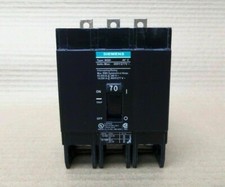 Siemens BQD BQD370 3 Pole 70 Amp 480v Black Bolt On Circuit Breaker AK