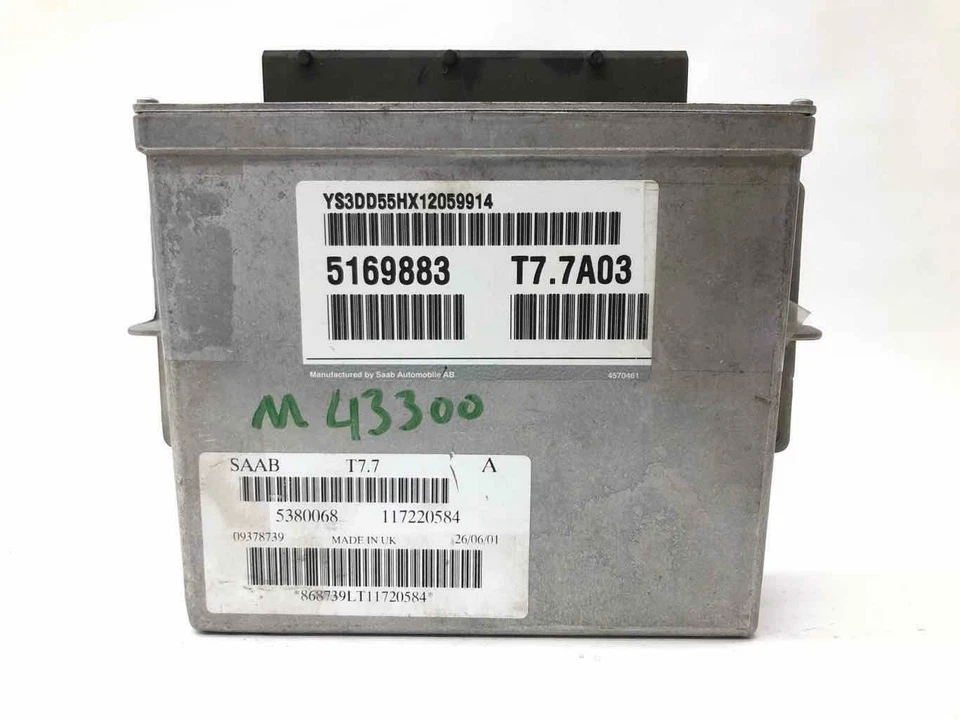 Módulo de control electrónico Trionic 5169883T77A03 SAAB 93 B205 ECM 2001 ECU Foto 2 de 4
