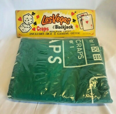 Vintage Las Vegas Craps & Blackjack 36x72 Regulation Layout New In Package