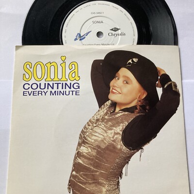 1990 SONIA 7'' 45 COUNTING EVERY MINUTE - CHRYSALIS CHS 3492