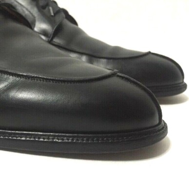 Mezlan Brussels Oxford Dress Shoes Apron Split Toe Black  display picture 3