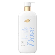 Dove Fragrance Free Body Wash Ultra Sensitive Gentle All-Over Cleanse 10 Essenti