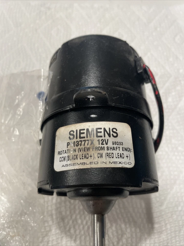 New Siemens PM3777X Radiator Fan Motor fits 1989-97 Geo Metro 84-98 Honda Civic  - Image 3 of 4