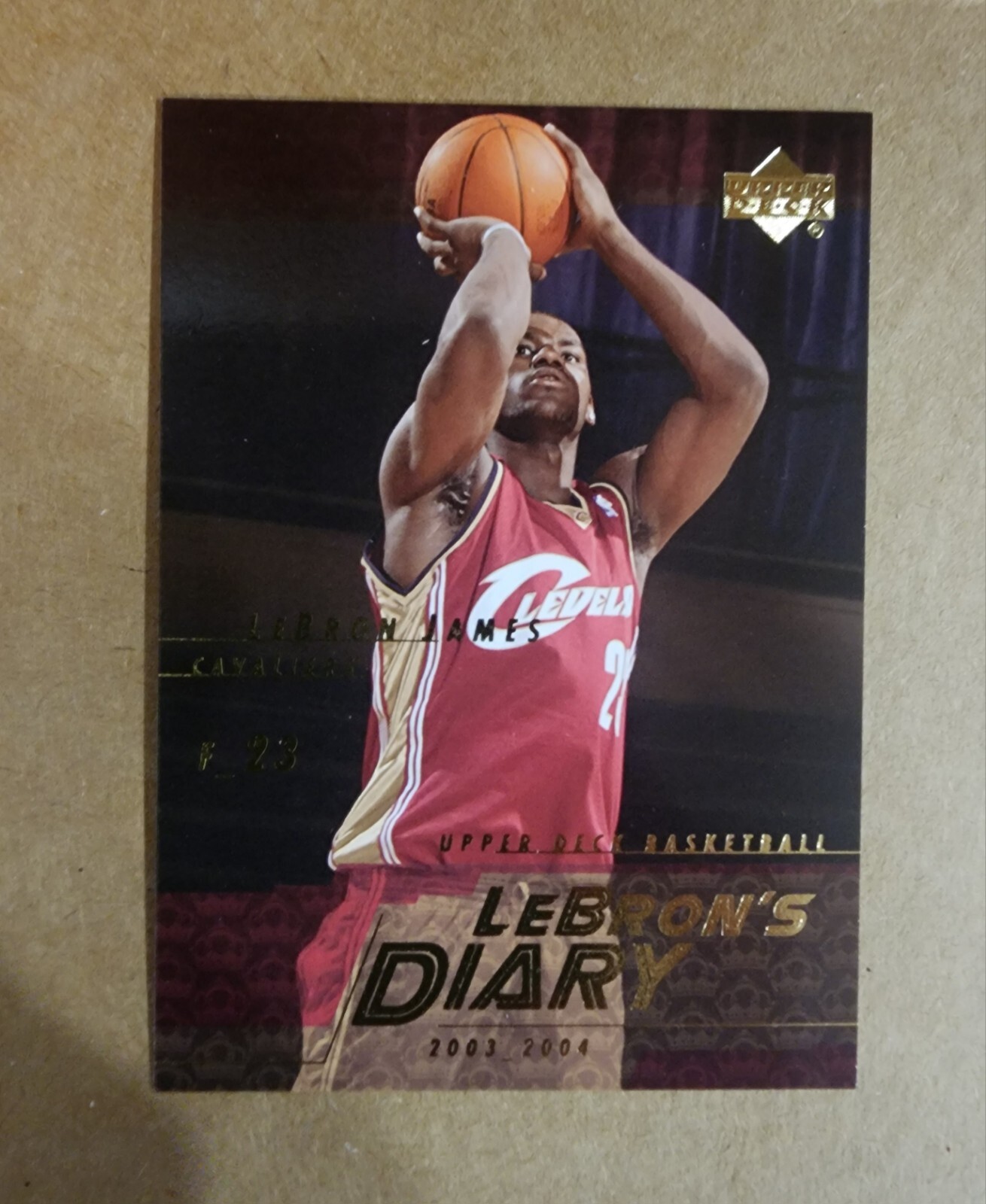 2003-04 Upper Deck LEBRON'S DIARY #LJ12 LeBRON JAMES RC Rookie Lakers Cavaliers