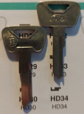 Honda HD34 Vintage Key Blank.