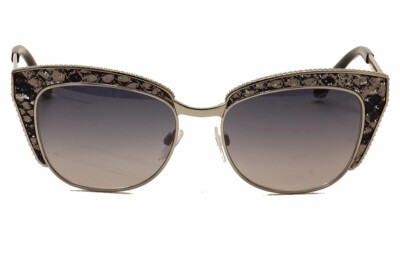 Roberto Cavalli Cat Eye Style Gray Gradient Lens. Roberto Cavalli SRC043-0300 Cateye Rimless Sunglasses in  main image 3