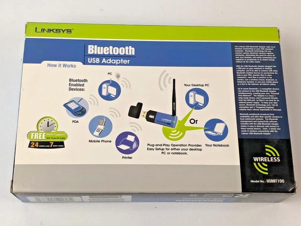 Cisco Linksys Bluetooth USB Adapter (USBBT100) - NIB - Image 3 of 4