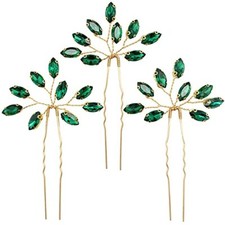 Crystal Bridal Hair Pins 3 Pieces Rhinestone Flower Headpieces Wedding Hair