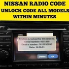 ✅NISSAN QASHQAI CAR RADIO NAVIGATION UNLOCKING PIN CODE DECODE FOR ALL MODELS✅