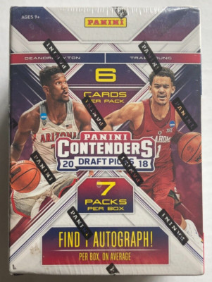 2018/19 Panini Contenders Draft Basketball Blaster Box