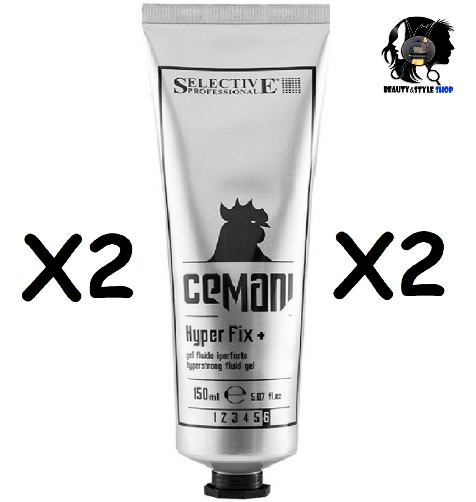 Selective Cemani Hyper Fix 2x150ml Gel Fluido Iperforte Uomo