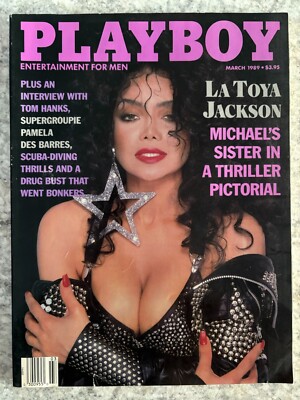 VINTAGE PLAYBOY MARCH 1989 LA TOYA JACKSON EXCELLENT CONDITION, CF Intact