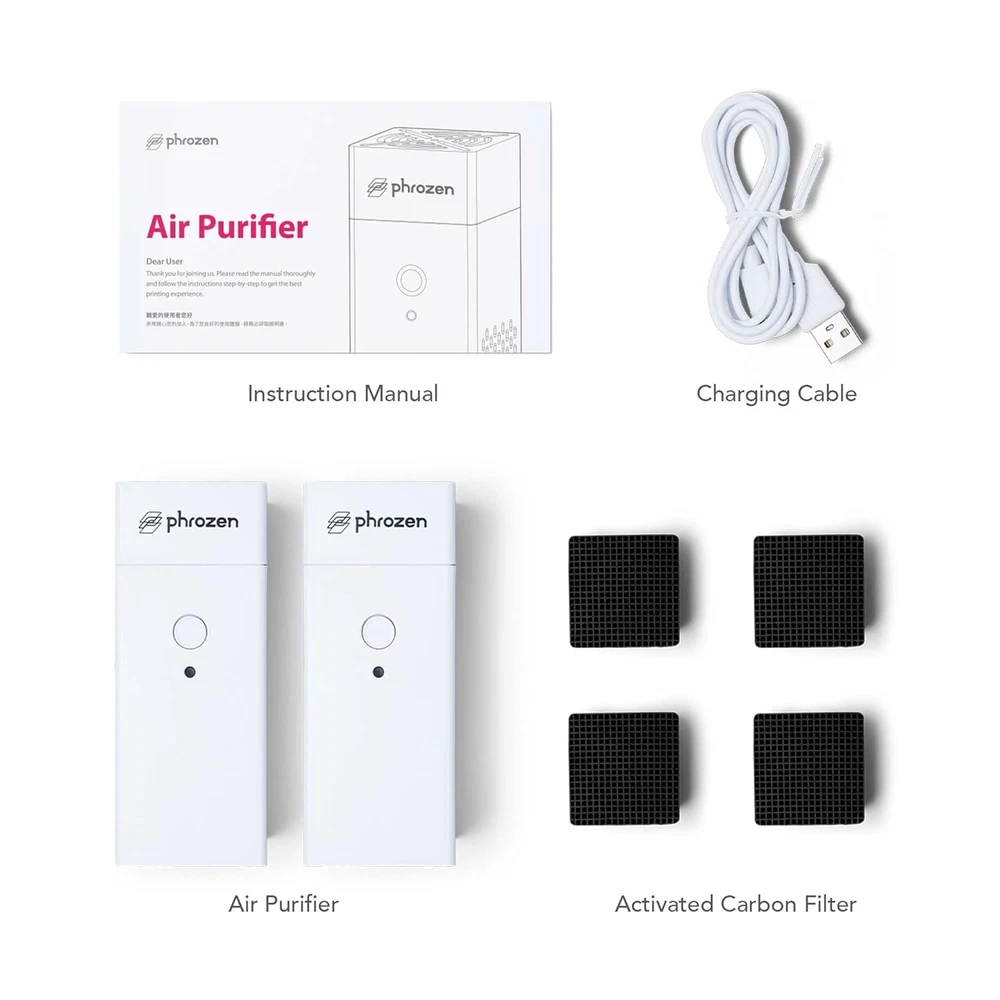Air Purifier, 3D Printer Accessories, with High Density Activated Carbon Filter