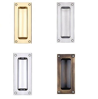 Zoo Fb90 Recessed Flush Pull Pocket Door Cabinet Inset Sliding Handle Zoo Fb90 Recessed Flush Pull Pocket, Flush Sliding Cabinet Door Hardware