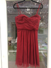 Kleid für Party Cocktail Feier Abiball weinrot rot S 36 gebraucht