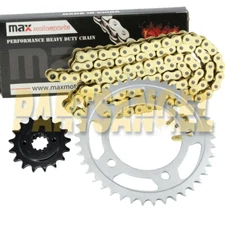 Gold Drive Chain & Sprocket Kit for 2001-2007 Honda VT750 DC Shadow Spirit