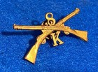 U.S. Army WWI 8th Infantry Regiment Co. K Officers Collar Insignia — photo 2
