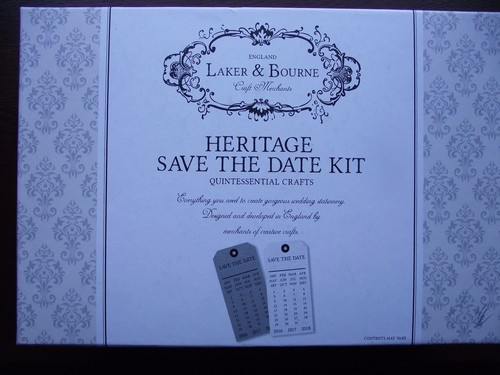Laker & Bourne Heritage 'Save The Date' Kit Gorgeous Wedding Stationery#G - 第 1/3 張圖片