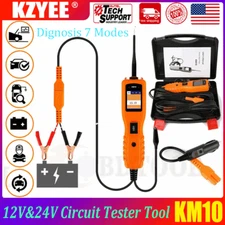 KM10 12V 24V Car Battery Tester Auto Electrical Current Voltage Test Automotive