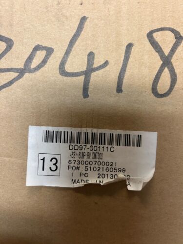 Samsung Dishwasher Sump Assembly DD97-00111C AP4579932 PS4222763