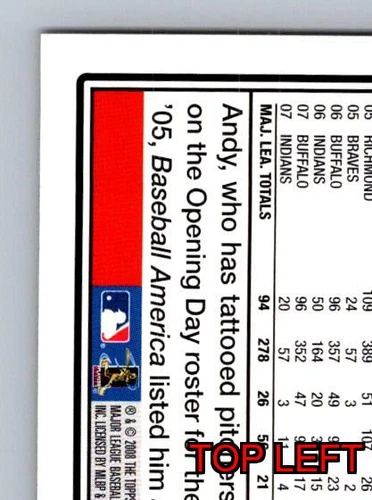 Andy Marte Third Baseman Cleveland Indians Topps 2006 Card 645 - Picture 8 of 12