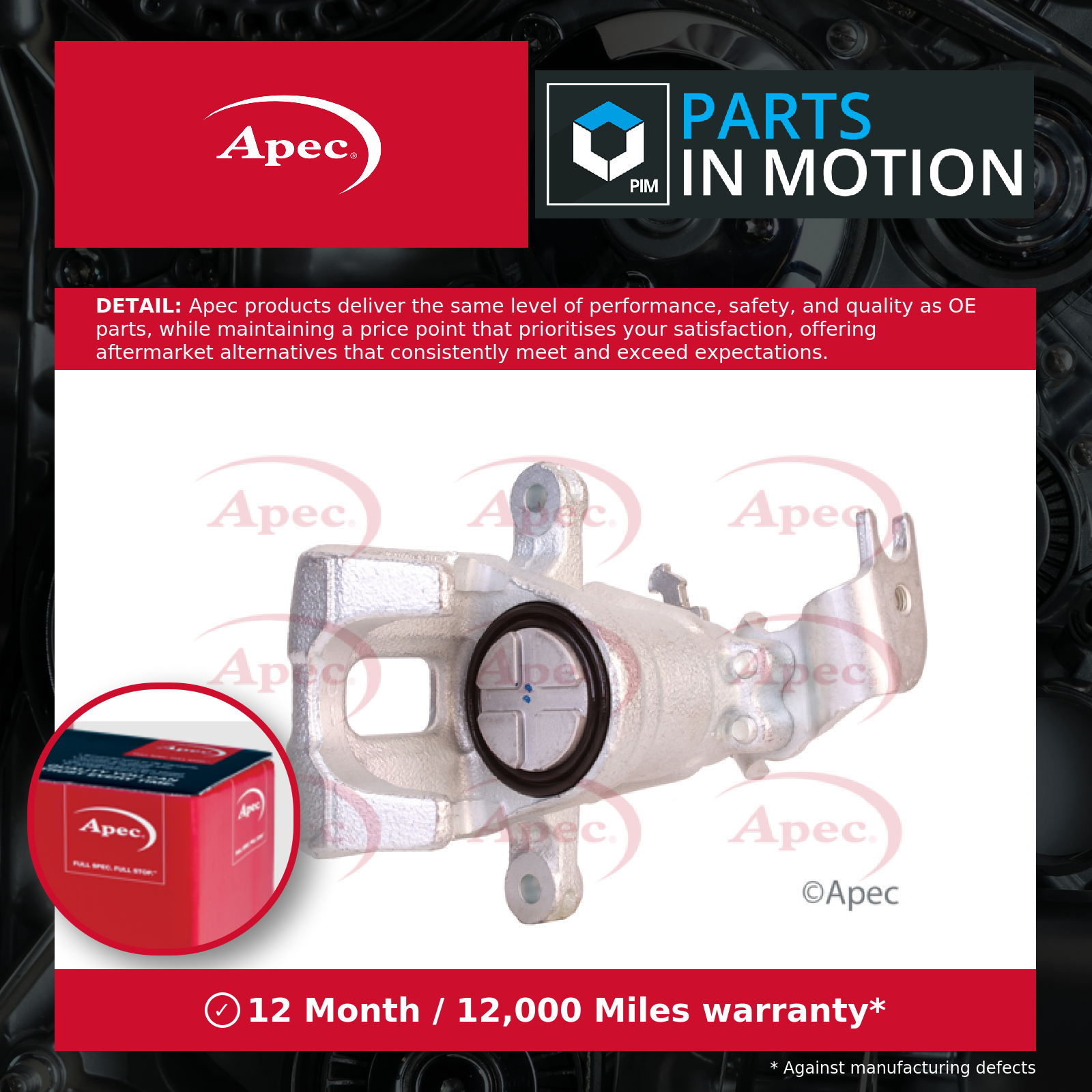 Brake Caliper LCA713 Apec 43019TA0A01 43019TA0A02 Genuine Top Quality Guaranteed