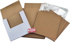 10 Shipping Boxes 12.6" x 12.6" x 1", Record Mailers Corrugated Cardboard