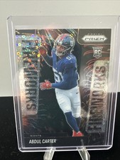 2025 Panini Prizm - Fireworks Abdul Carter #7 No Huddle Prizm (RC)
