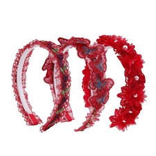 3Pack Pearl Flower Baby Girl Headbands Hair Bands FK-HO