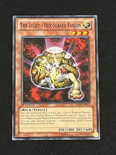 The Light - Hex-Sealed Fusion [1st Edition] SDCR-EN017 YuGiOh Structure Deck: Cyber Dragon Revolution card