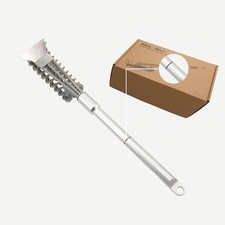Grill Brush with Scraper Bristle Free Stainless BBQ Grill Brush for Outdoor