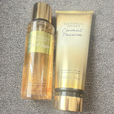 Victoria's Secret Coconut Passion Mist Spray + Lotion Set 8.4 fl oz & 8 oz