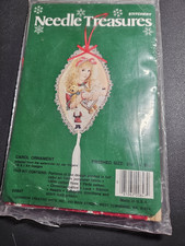 Stitchery Needle Treasures Carol Ornament Kit 3.5 X 5.5 Inch New Sealed Vintage