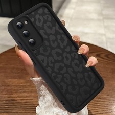 MOWIME Samsung Galaxy S20 FE Case 6.5" Cheetah Print TPU Shockproof Slim Black