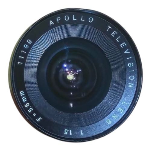 Apollo TV Lens 5.5mm 1:1.5 NO 11199 Vintage Television Lens Made In Japan