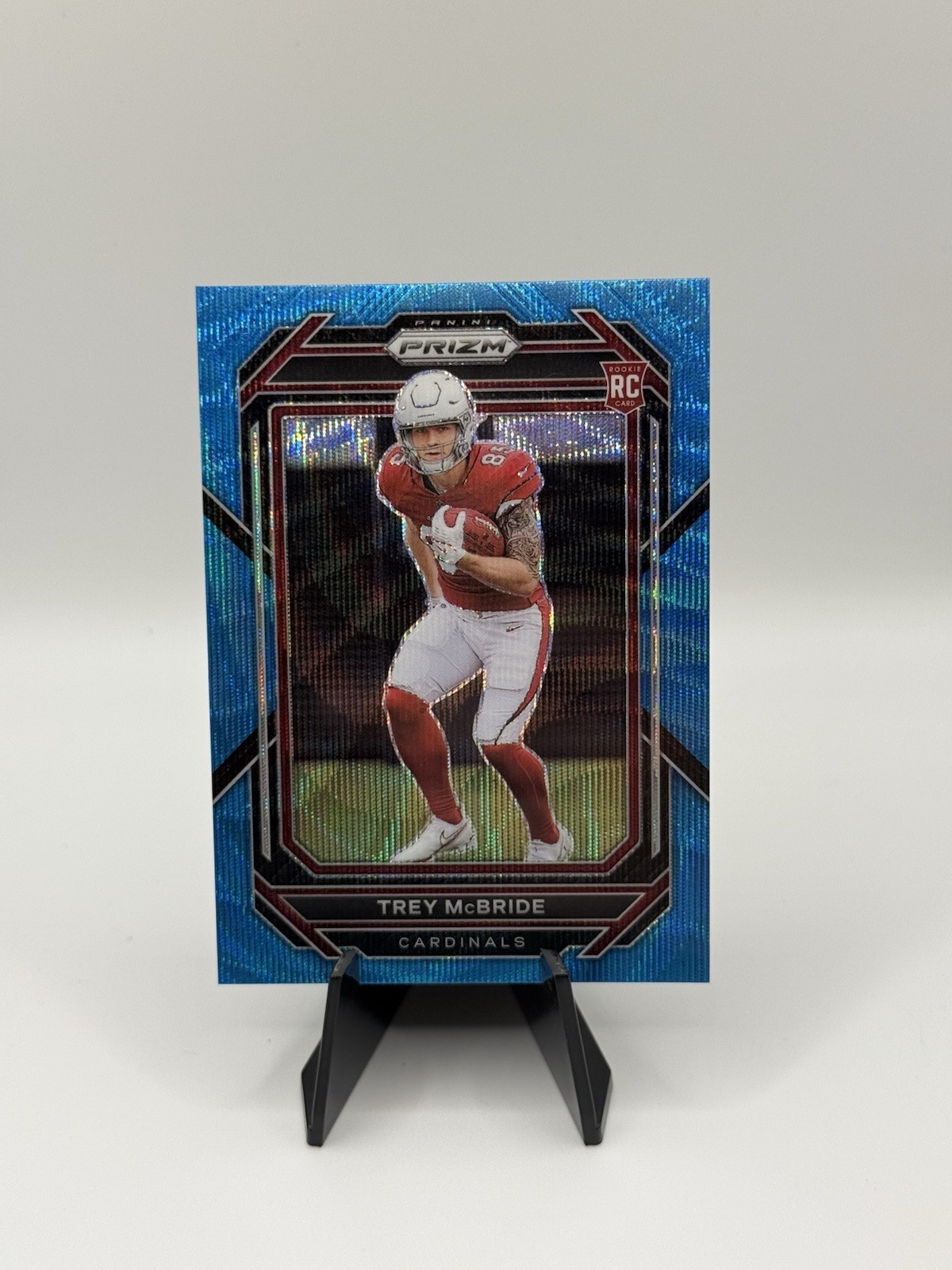 2022 Panini Prizm - Rookies Trey McBride #327 Blue Wave Prizm /199 (RC)