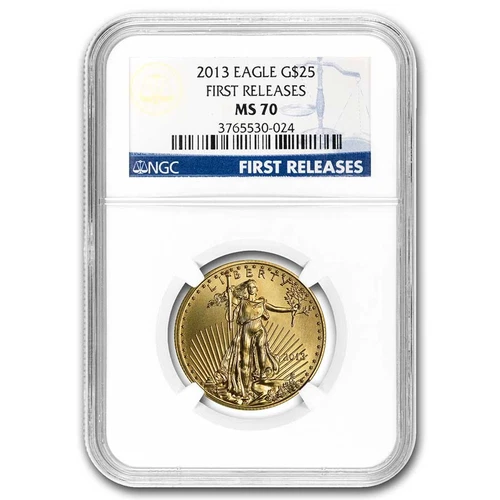 2013 1/2 oz American Gold Eagle MS-70 NGC (First Releases)
