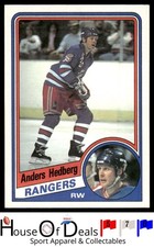 1984-85 Topps #107 Anders Hedberg New York Rangers NHL Hockey Card