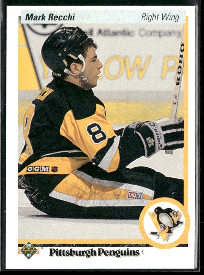 1990-91 Upper Deck Mark Recchi RC #178 Pittsburgh Penguins