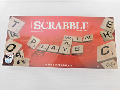 Hasbro Scrabble Board Game, New Sealed Box, A8166, Classic, Family/Friend Fun