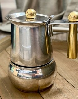 Moka Vintage Guido Bergna GB Kitty Oro 1 tazza acciaio inox Italia caffè