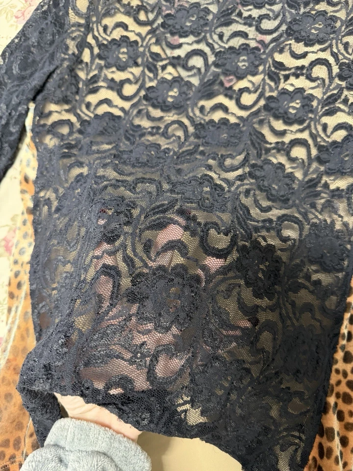 Blusa Y2k Love Amour Mujer Mariposa Encaje Flecos Talla M/2 Pequeña Hada Caprichosa Foto 3 de 4