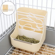 Hay Feeder Basket Rabbit Holder Guinea Pig Plastic Bunny Cage Feeders