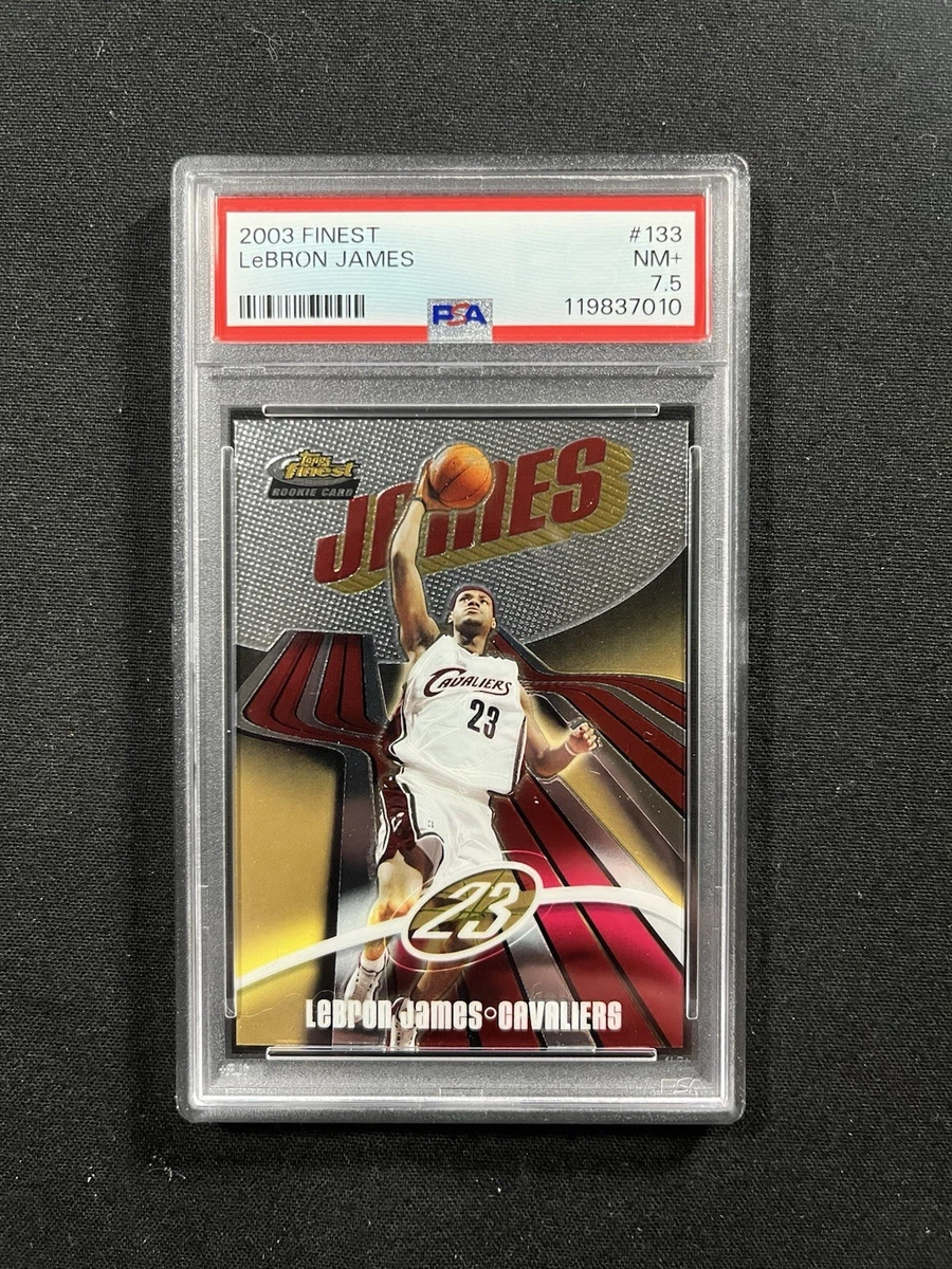 激レア Topps Finest Lebron James RC ルーキー　貴重 2003-04 Topps Finest LEBRON JAMES #133 Rookie RC #682/999 PSA 7 NM